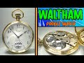 Stunning clean WALTHAM pocket watch. The company made 40 MILLION WATCHES between year 1850 - 1957