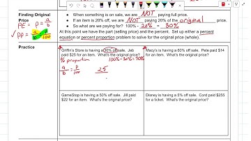 6 5 Discount, Original Price, and Markup