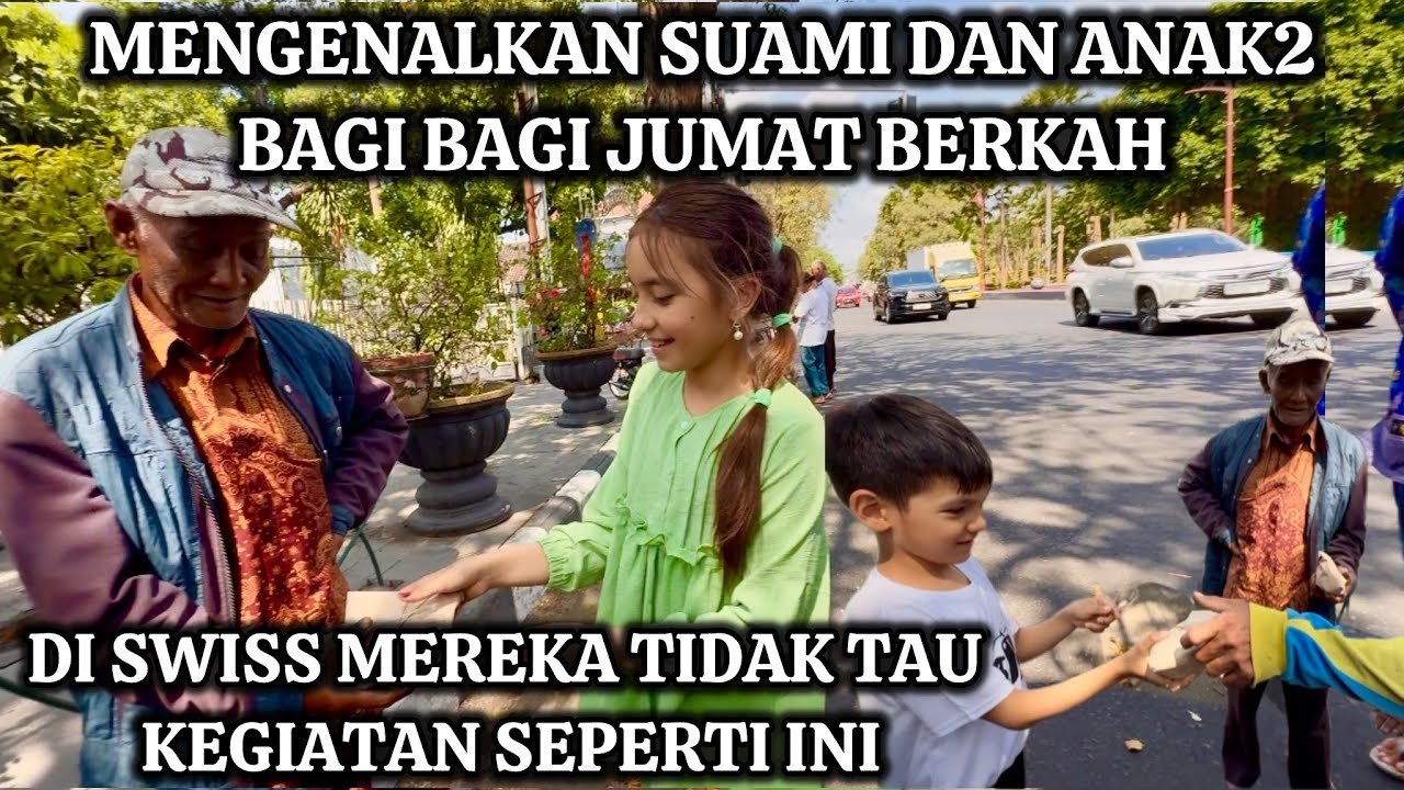MENGENALKAN SUAMI DAN ANAK-ANAK BAGI BAGI JUMAT BERKAH,TIDAK HARUS MEWAH ASAL IKHLAS