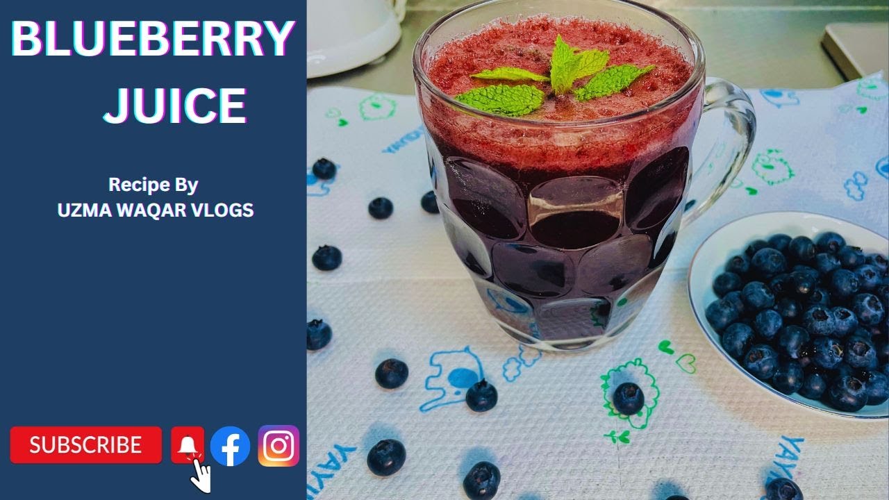 Fresh & Easy BLUEBERRY JUICE Recipe at Home Healthy Juice