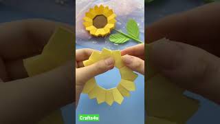 making flower with paper craft ️.    #craftideas #shortsvideo #tranding #crafts  #craftingideas
