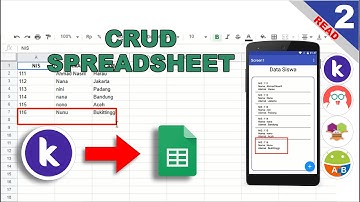 2. CRUD SpreadSheet(Read) - Kodular | MIT App Inventor | Appybuilder | Thunkable
