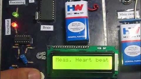 Heartbeat measurement using 8051
