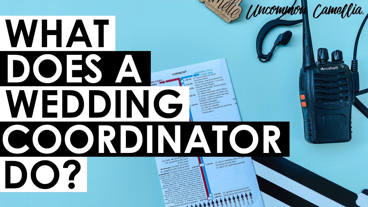 What Does A Wedding Coordinator Do?  YouTube