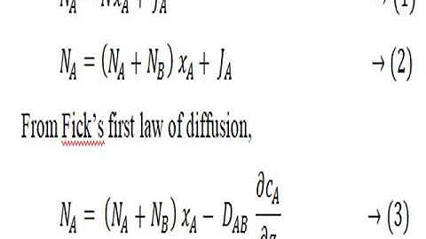 STEADY STATE MOLECULAR DIFFUSION IN FLUIDS