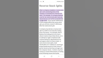 AMC update, reverse  split.