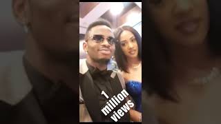 Diamond platnumz kissing his new Girlfreind