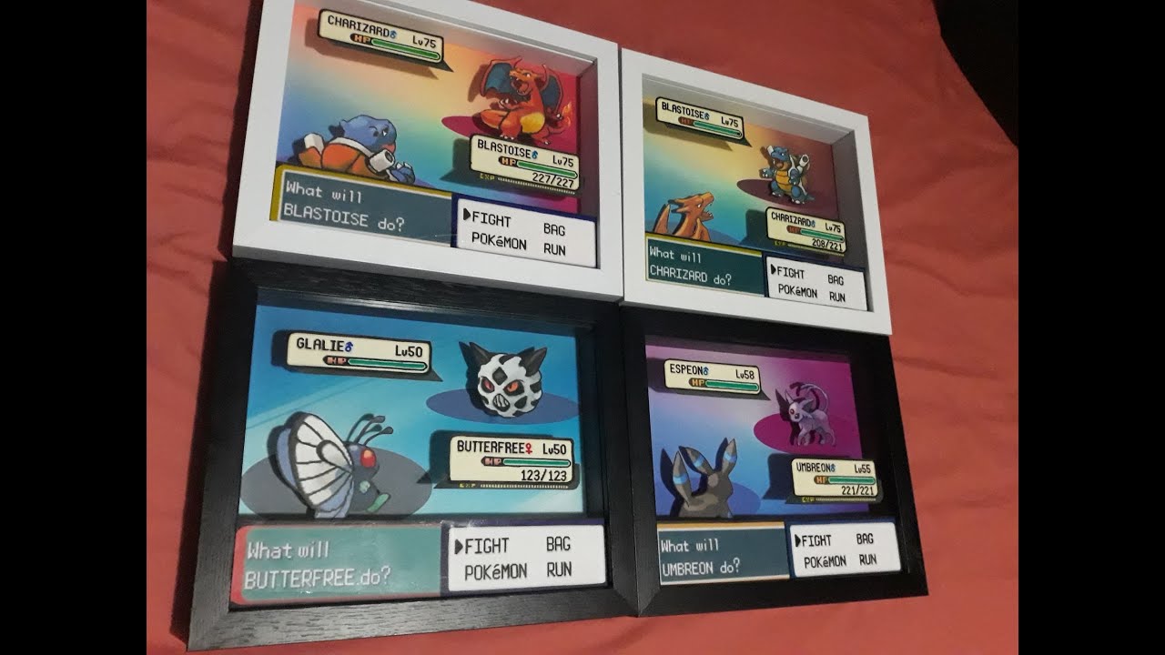 Pokémon Hoenn Pokédex Entry - Shadow Box: FULLY CUSTOMIZABLE