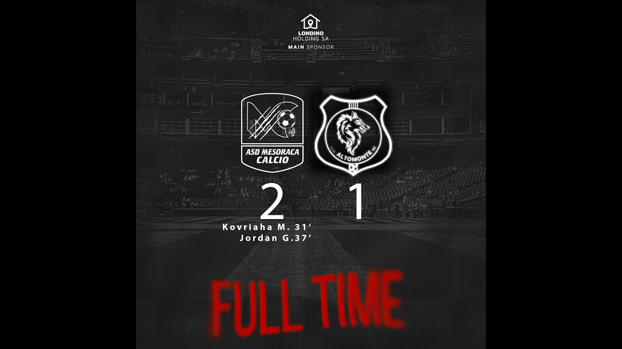 HIGHLIGHTS | ASD MESORACA CALCIO VS ALTOMONTE