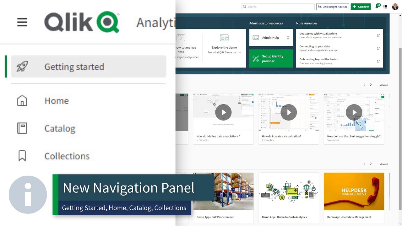 FYI - New Qlik Cloud - (Qlik Sense SaaS) Hub Navigation Panel Update ...
