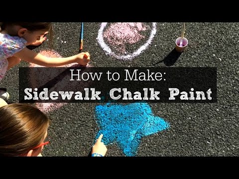 Sidewalk Chalk Paint For Kids + Recipe