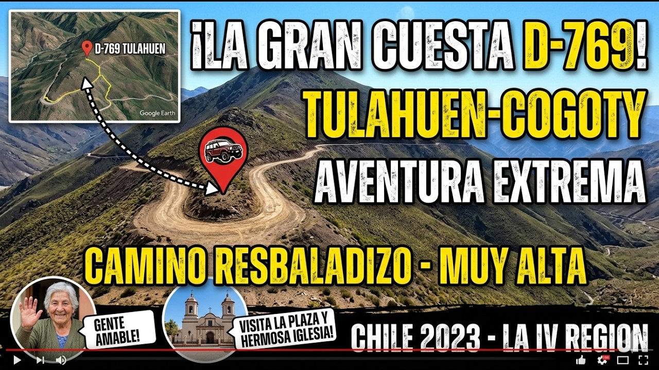 La ruta MÁS PELIGROSA de la Región de Coquimbo 😱 | D-769 Tulahuén - Cogotí