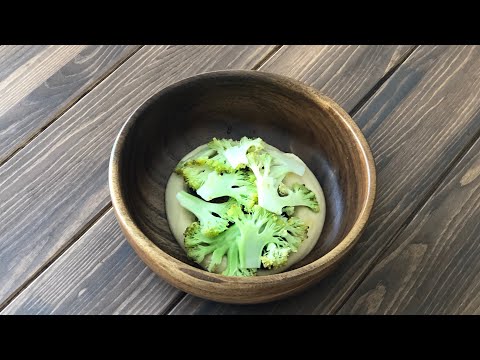 Говяжий язык с кремом из картофеля и брокколи | кулинарный канал шефа
