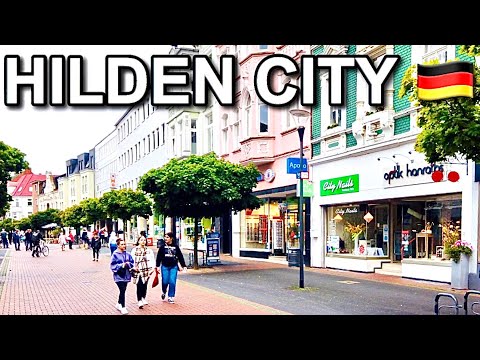 [4K] Walk in Hilden City Germany - Beautiful Industrial Town