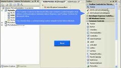 How to customize Outlook toolbar (C#, VB.NET)