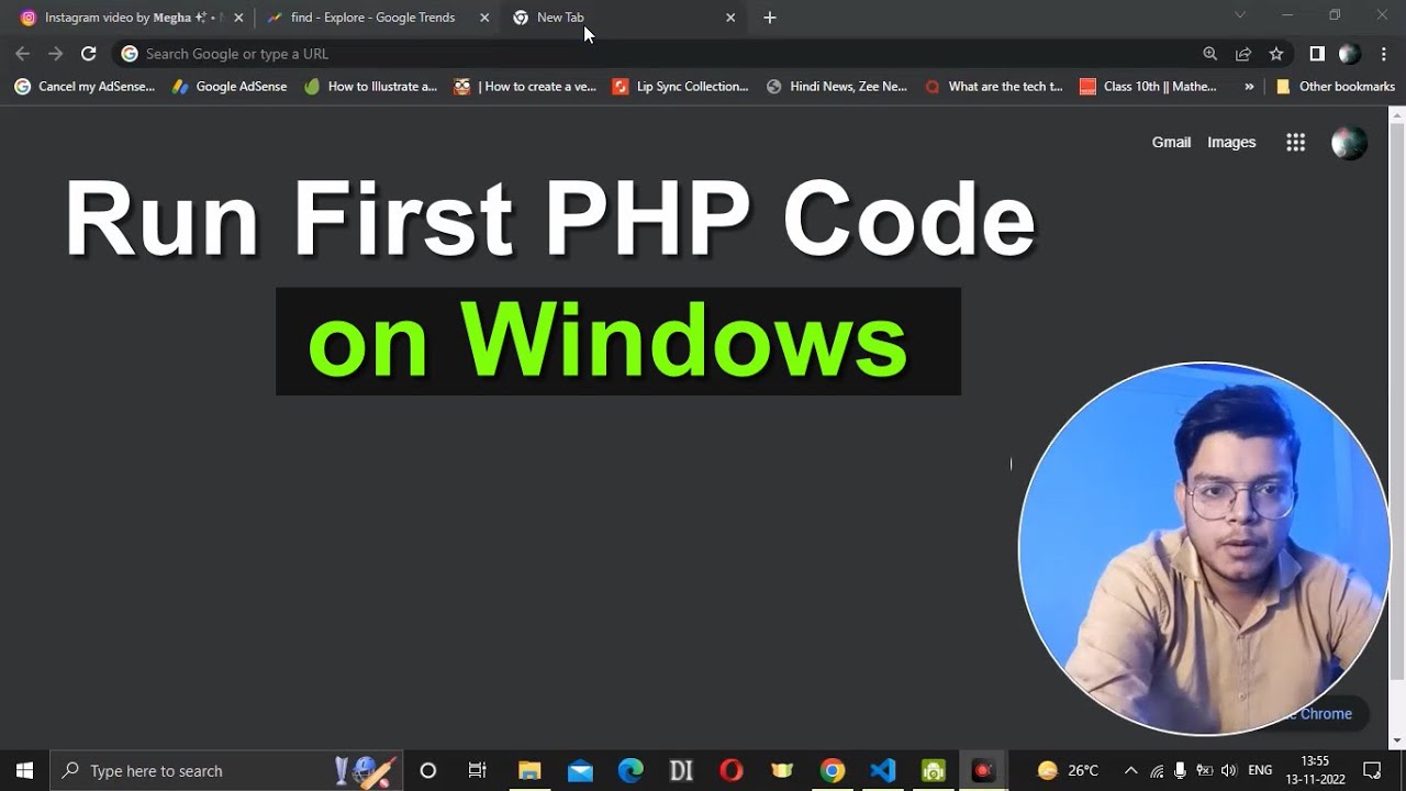 How to run first php program on windows 10 or windows 11 - YouTube