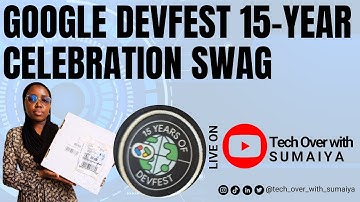 Unboxing My Google DevFest 15-Year Celebration Swag | Google Developer Groups #devfest #swag #tech