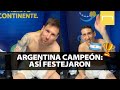 La fiesta en el vestuario de Argentina tras ser campeón de la Copa América
