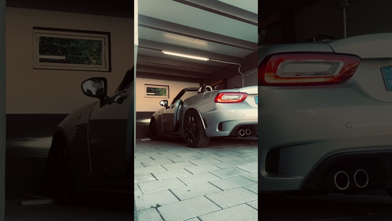 Abarth 124 Spider sound stock exhaust, (NOT TUNED)