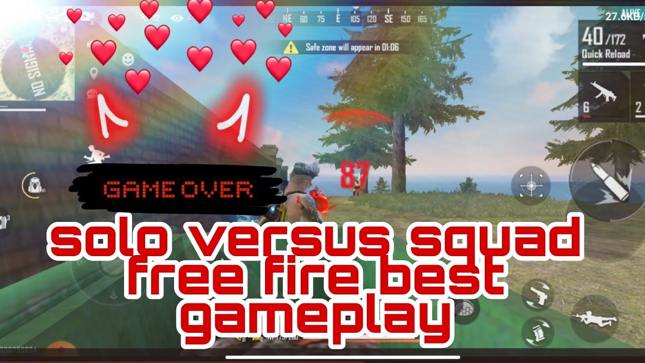 free fire solo vs squad gameplay ll Swapnil army - YouTube