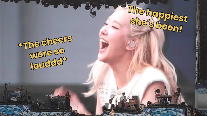 Rosé being the star of the show at PSY's concert!! 💓