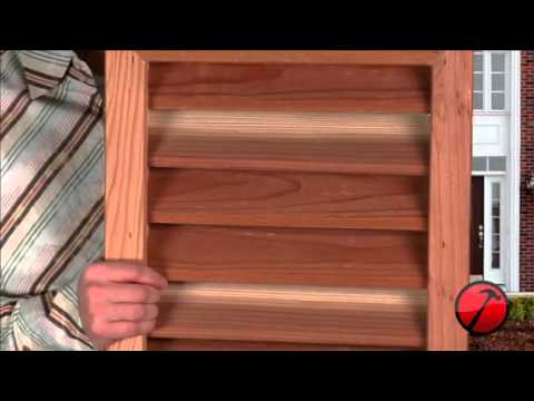 Rectangle Gable Vent Louver - YouTube