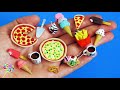 12 DIY Miniaturas de Comidas para Barbie Fácil de Fazer Pizza, Sorvete, Caneca, Fritas  Barbie