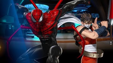 Marvel vs Capcom Infinite: Spider-Man and Strider Hiryu arcade playthrough