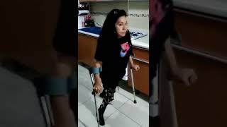 ✅POLIO WOMAN WALKS WITH LEG BRACES | REAL STRUGGLE & INNER STRENGTH 💎