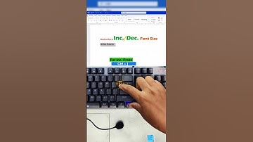 Boost Font Size in Seconds! The Hidden Keyboard Shortcut You Never Knew in MS Word! #Word #Shortcuts