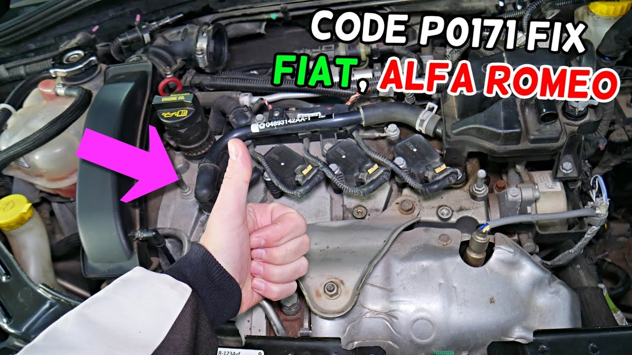P0171 Kraftstoffsystem Bank 1 Gemisch Zu Mager CODE P0171 LEAN FUEL MIXTURE BANK 1 FIAT ALFA ROMEO GRANDE PUNTO BRAVO