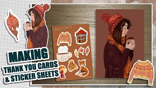 Studio Vlog | MAKING STICKER SHEETS & THANK YOU CARDS, Finally... Sort of.