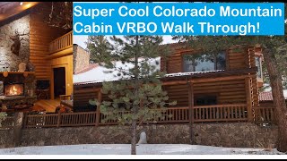 Super Cool Colorado Mountain Log Cabin on the River VRBO Walk Through