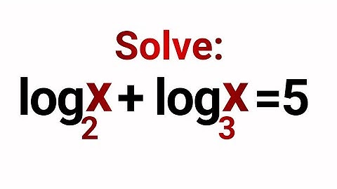 How to Solve Logarithmic Equations with Different Bases in Seconds! SAT, Olympiad Maths