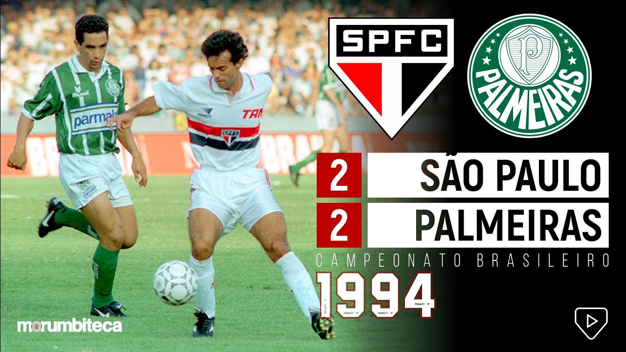 São Paulo 2x2 Palmeiras - 1994 - 21 JOGADORES DE SELEÇÃO NO FAMOSO CLÁSSICO DA PAZ!