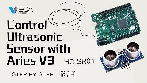 Control Ultrasonic Sensor with Aries V3 | #ultrasonicsensor #hcsr04 #aries #ariestutorial