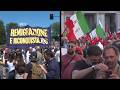 Tens of thousands march through Rome in rival anti- and pro- migration rallies