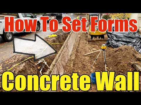 How To Set Forms For A Concrete Retaining Wall Step by Step Full Detailed Process Explained