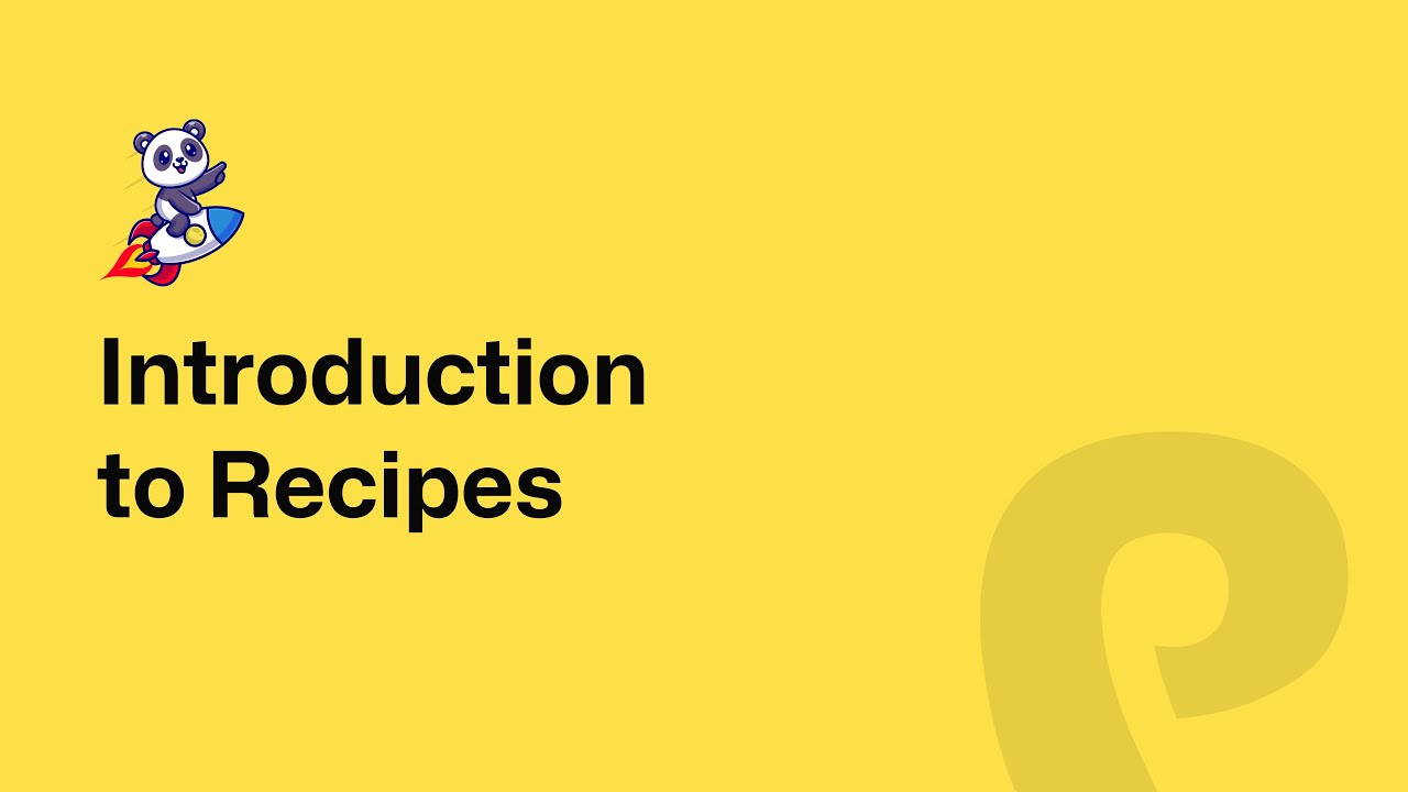 Introduction to Recipes - YouTube