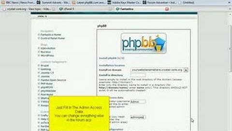 How to create a phpBB forum in cpanel