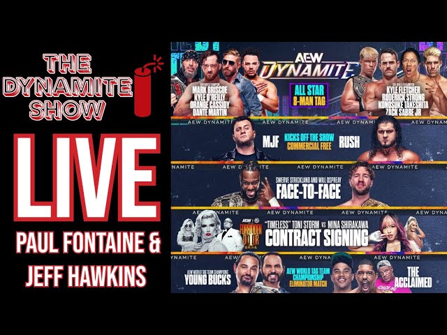 MJF & Rush opens up #AEWDynamite | Owen Hart Tournament opening matches | The Dynamite Show Live