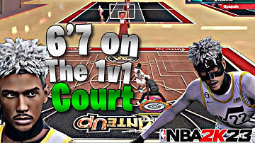 I brought my 6’7 to the ante up 1v1 court and this happened…😬🔥🔥