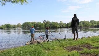 Bank Fishing for spring time catfish on ft loudoun lake.