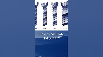 How to calculate TM to TPI |#textile #spinning #formula #tpi #tm