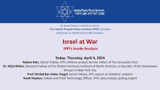 Israel at War: JPPI’s Inside Analysis - Episode 75