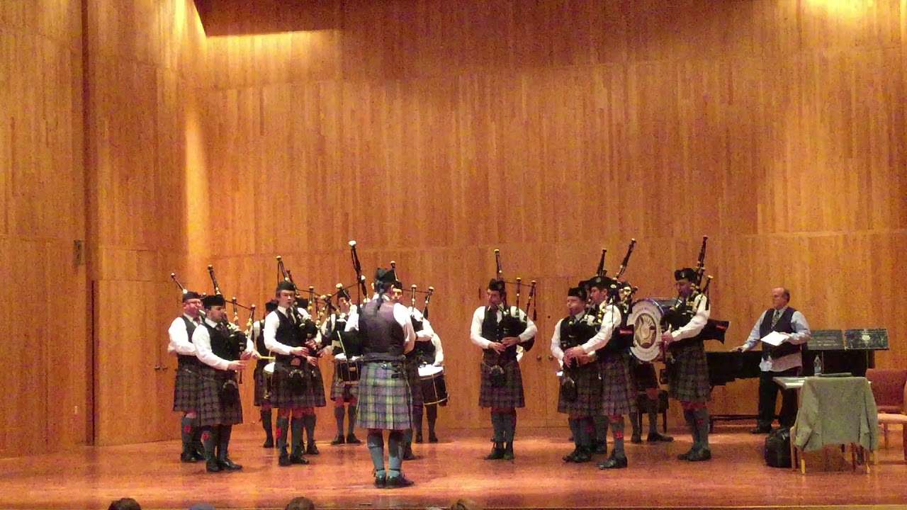 Carnegie Mellon Pipes and Drums_Grade III MSR_March 2018 - YouTube