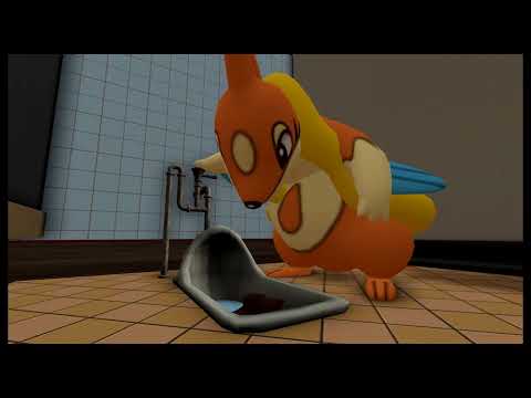 (Erafarty) Constipated Floatzel succeeds to poop!