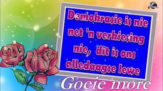 Afrikaans Language Good Morning Wishes Quote..  whatsapp video