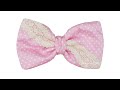 Decorating Hairbow with Lace 🎀 Simple Hair Bow Making out of Fabric and Lace