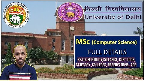 DU MSc Computer Science details I MSc computer science I computer science I DU Pg courses I DU